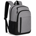 Sac à dos 45 x 30 x 15 cm en textile gris noir à compartiments style urbain