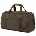 Sac de voyage 50 x 25 x 30 cm en toile vert kaki avec bandoulière amovible style vintage